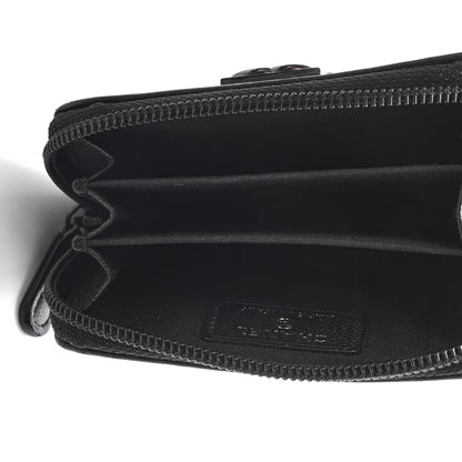Chanel Caviar Quilted Boy Zip Around Coin Purse Wallet So Black 5 of 9