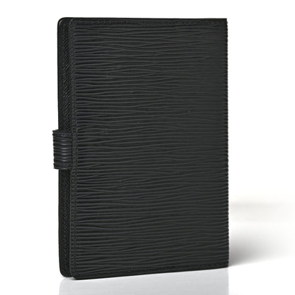Louis Vuitton Epi Small Ring Agenda Cover Black 3 of 7
