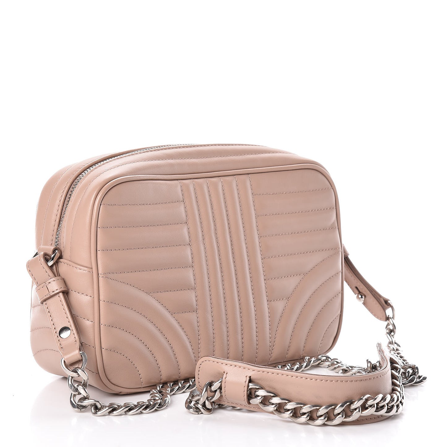 Soft Calfskin Diagramme Crossbody Bag Cipria