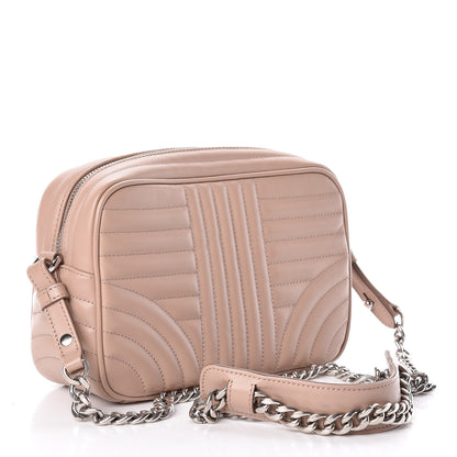 Prada Soft Calfskin Diagramme Crossbody Bag Cipria 3 of 10