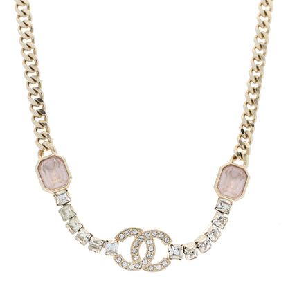 Chanel Crystal CC Choker Gold Pink 1 of 3