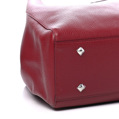 MCM Grained Calfskin Medium Reversible Wandel Tote Ruby Tan 7 of 8