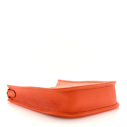 Hermes Taurillon Clemence Evelyne TPM Orange Minium 4 of 10