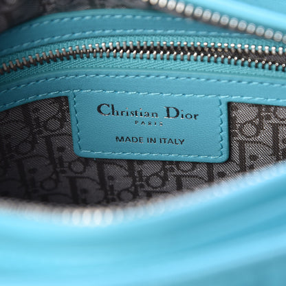 Christian Dior Lambskin Cannage Medium Lady Dior Turquoise 6 of 9