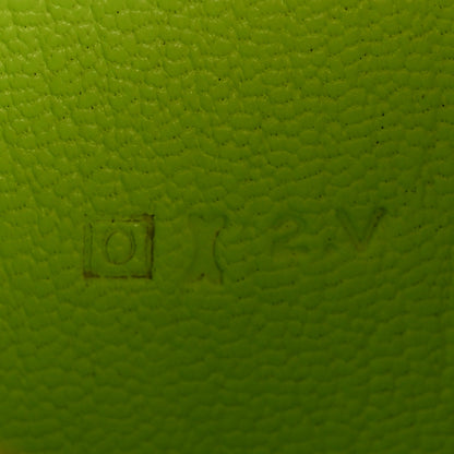 Hermes Chevre Mysore Tri-Fold Bearn Wallet Lime 7 of 15