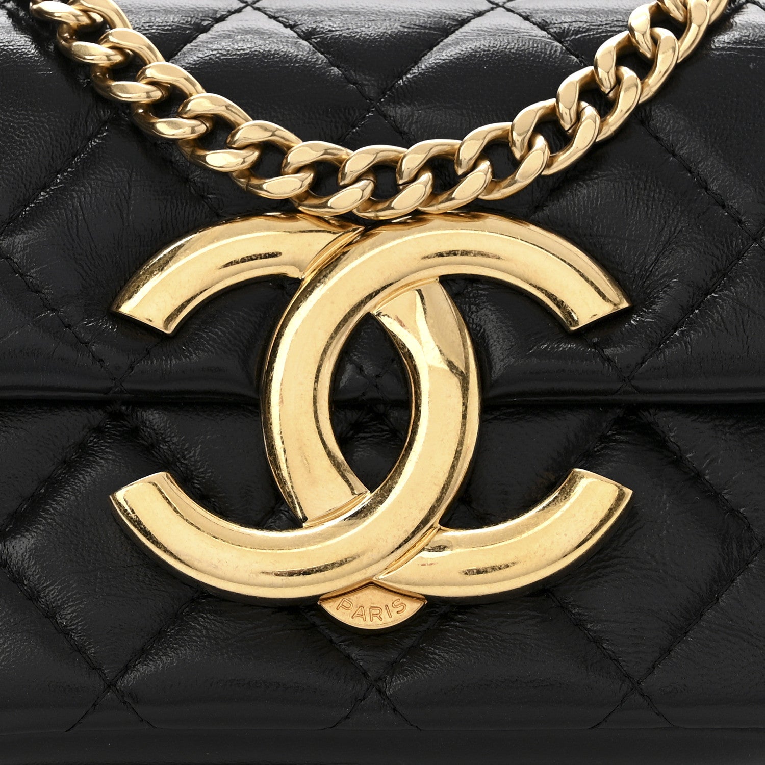 Chanel Lambskin Quilted Mini Flap Bag Black 9 of 11