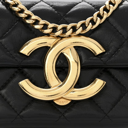Chanel Lambskin Quilted Mini Flap Bag Black 9 of 11