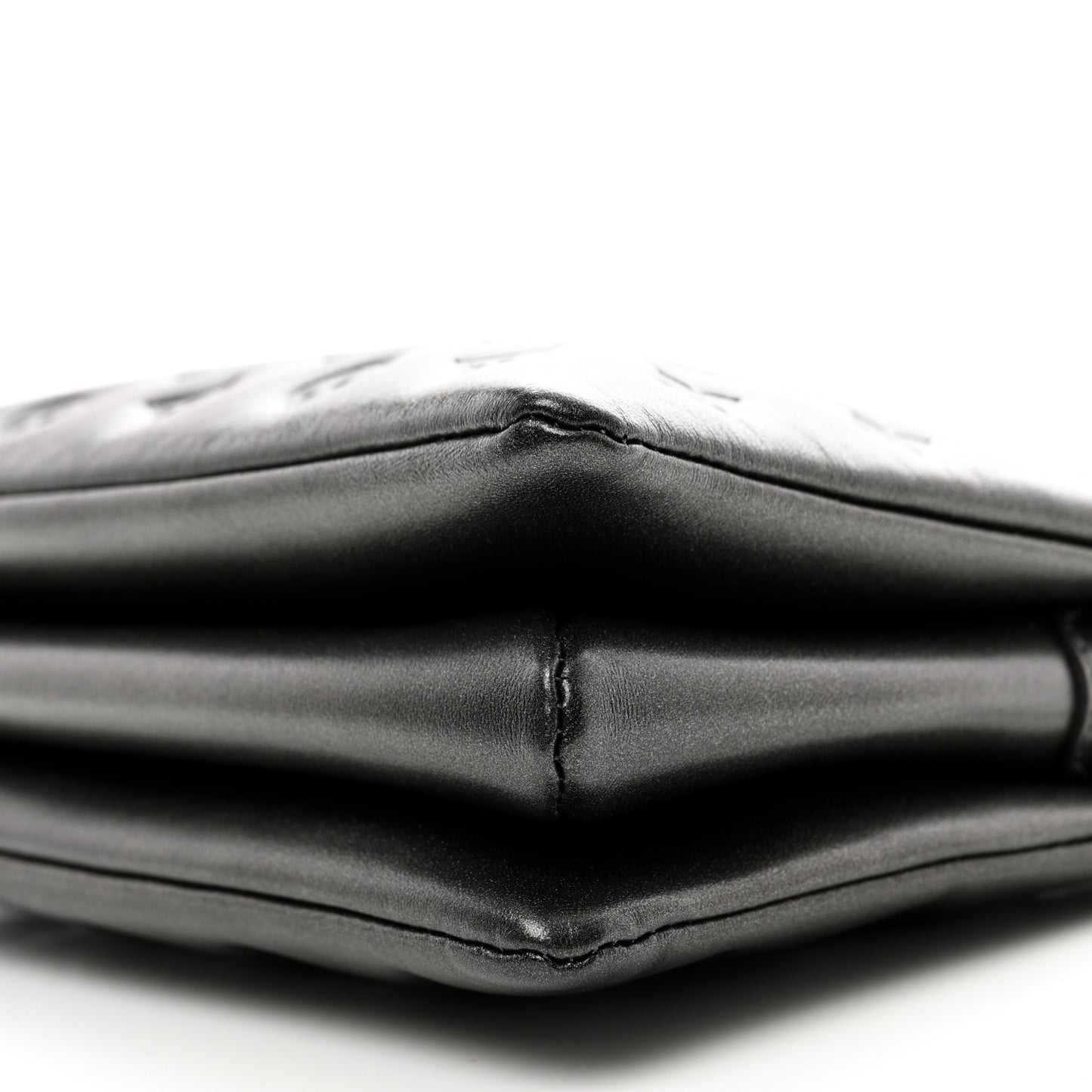 Lambskin Embossed Monogram Coussin PM Anthracite