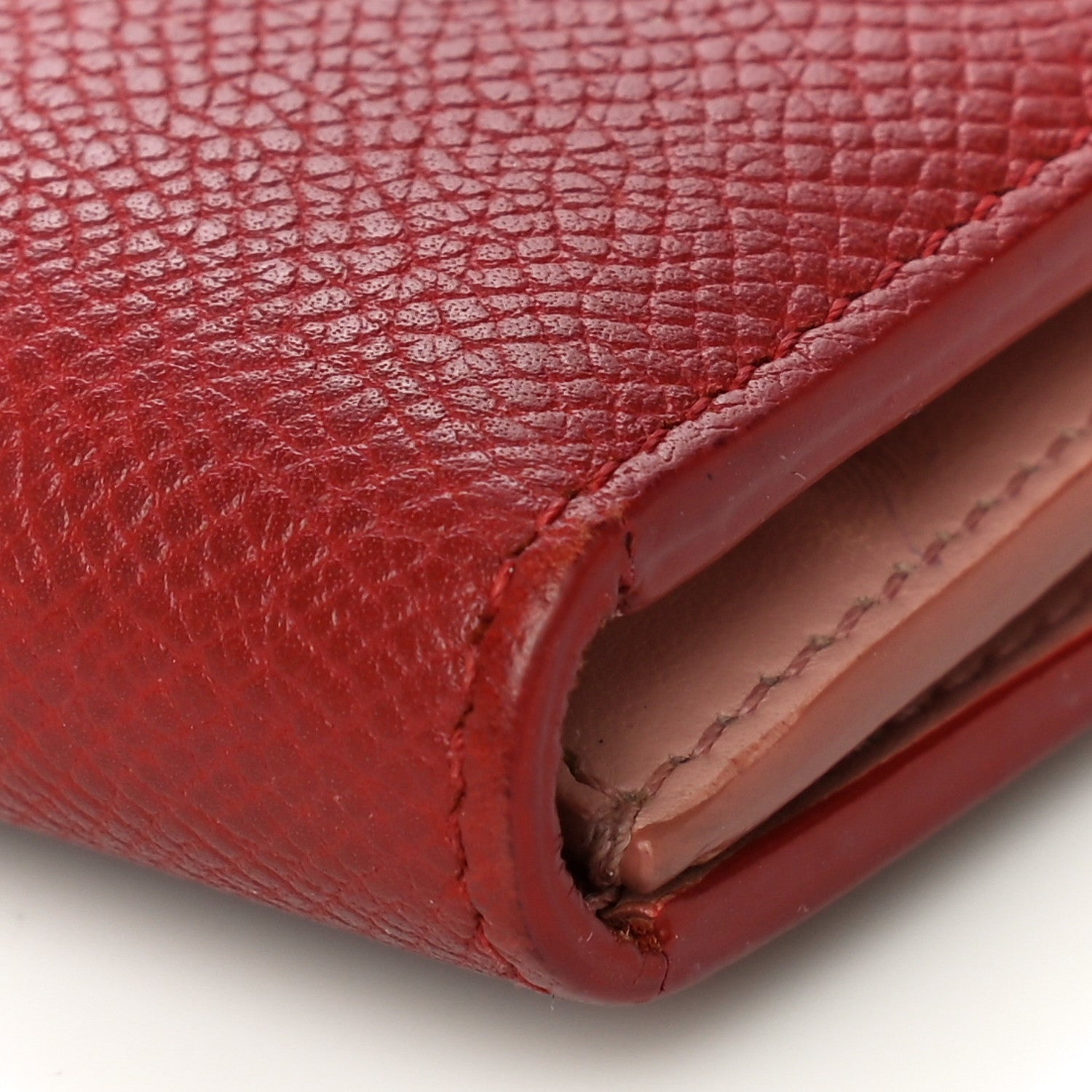 Celine Grained Calfskin Medium Multifunction Strap Wallet Scarlet 11 of 15