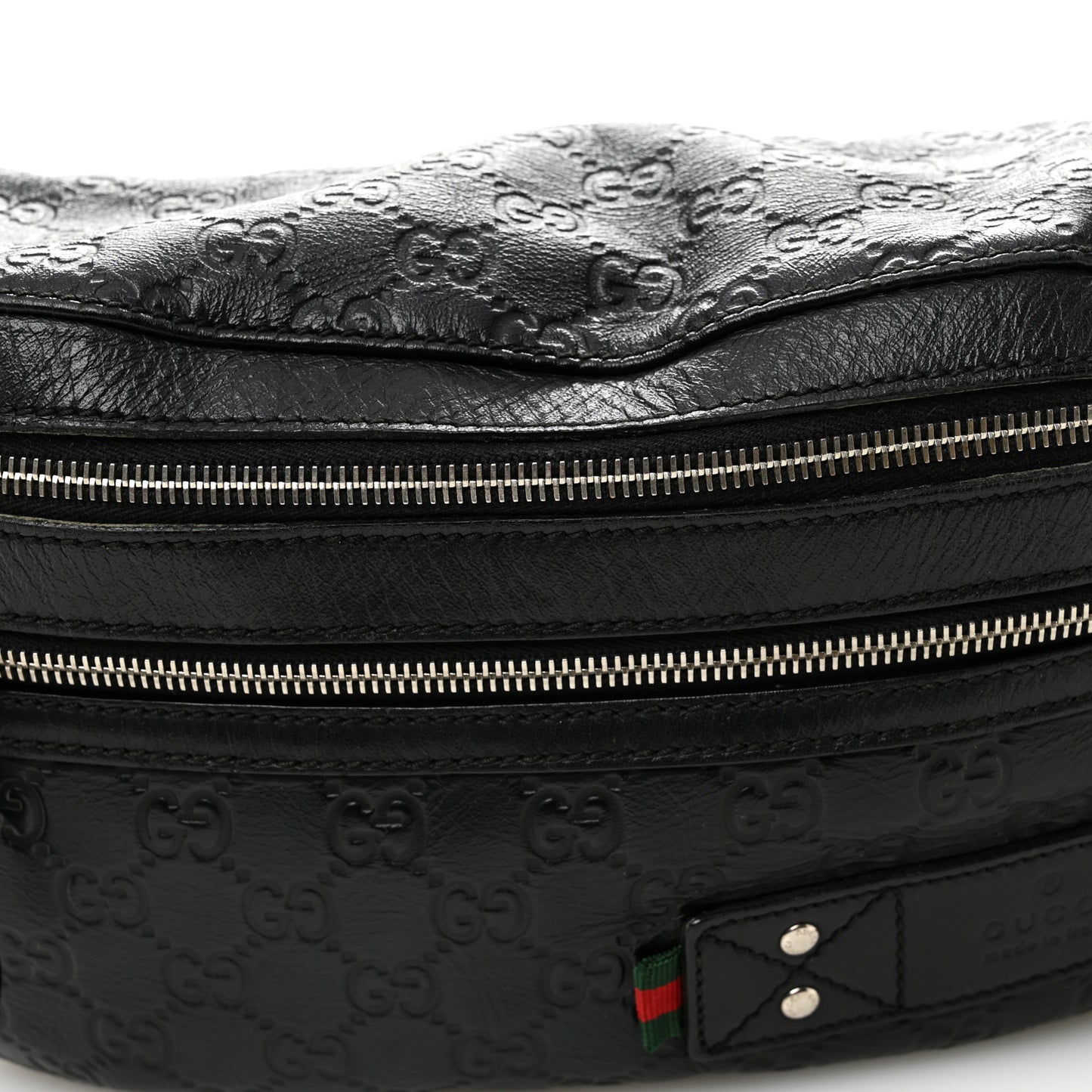 Guccissima Web Belt Bag Black