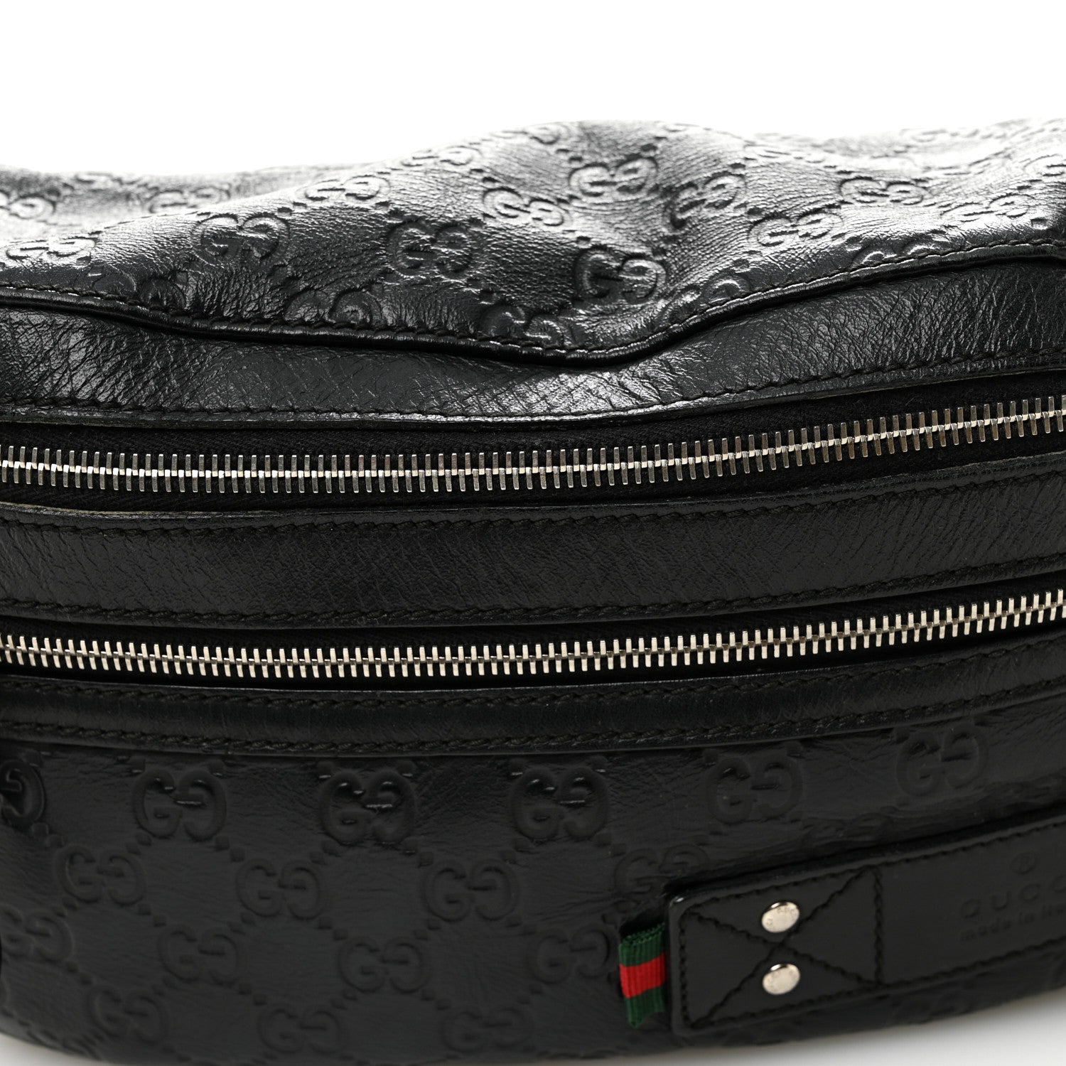 Gucci Guccissima Web Belt Bag Black 8 of 11