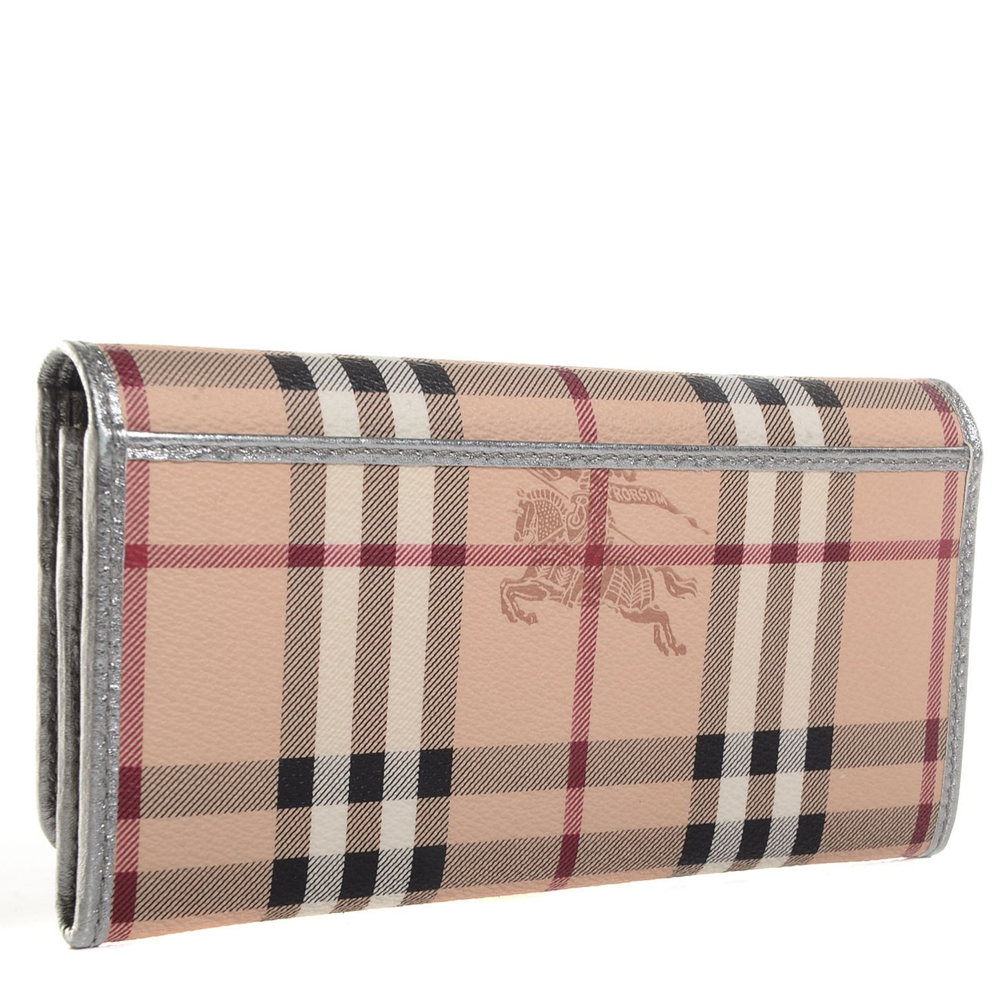 Haymarket Check Winsley Continental Wallet Silver