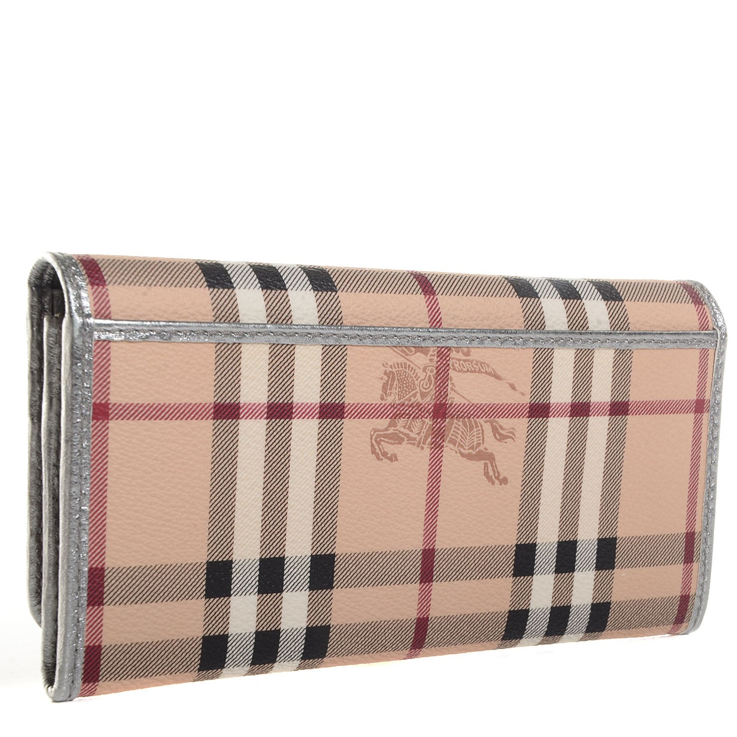 Burberry Haymarket Check Winsley Continental Wallet Silver 2 of 8