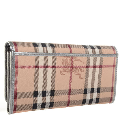 Burberry Haymarket Check Winsley Continental Wallet Silver 2 of 8