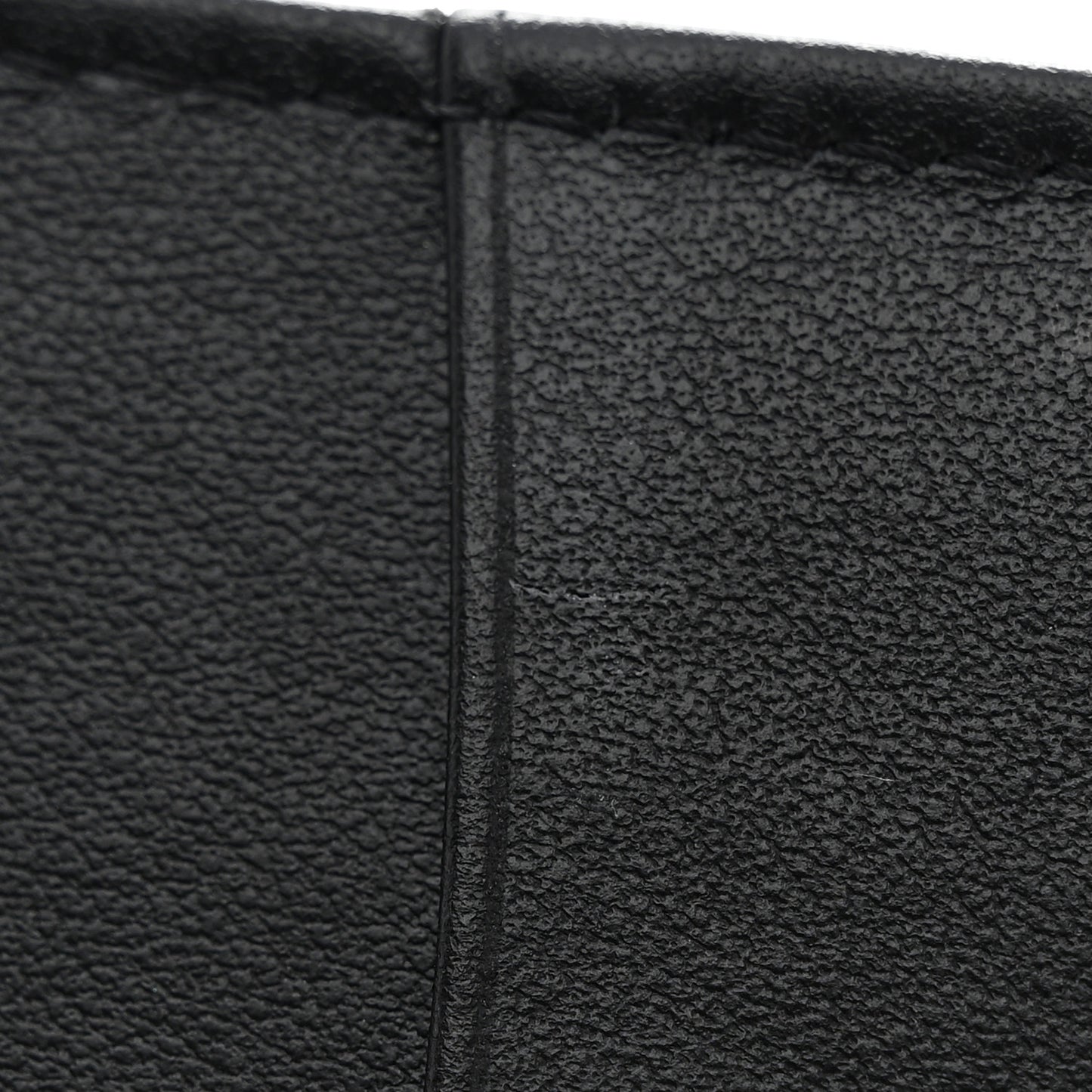 Calfskin Quilted Card Holder Wallet So Black