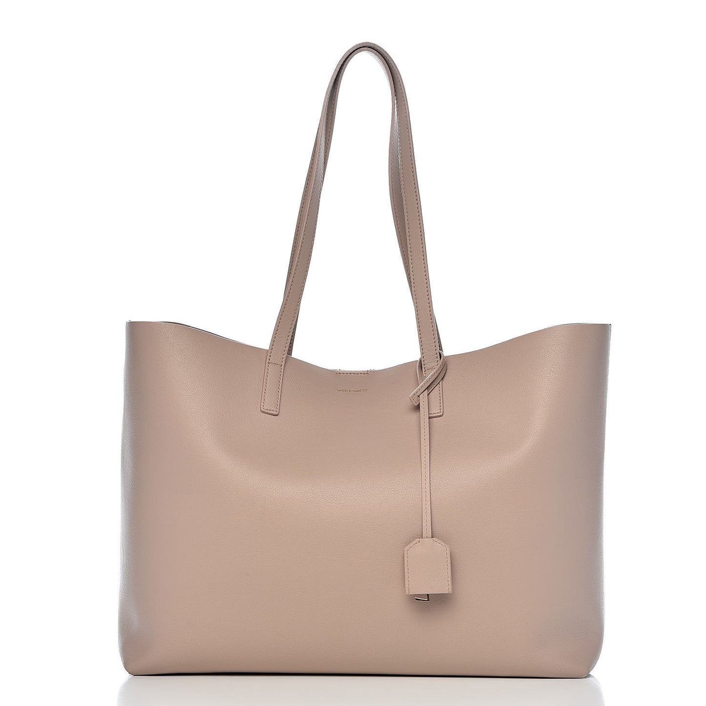 Calfskin Large Shopping Tote Nude Powder