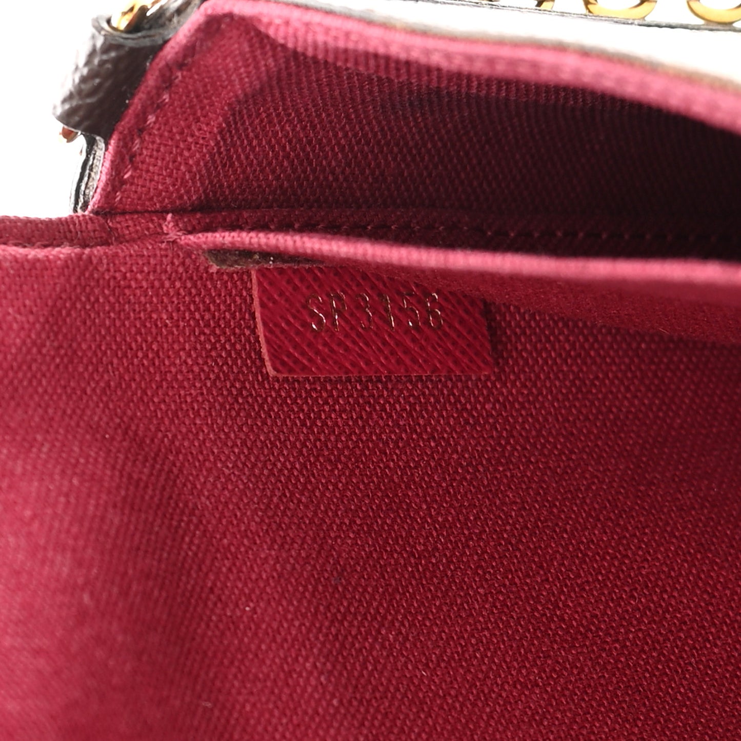 Monogram Pochette Felicie Chain Wallet Fuchsia