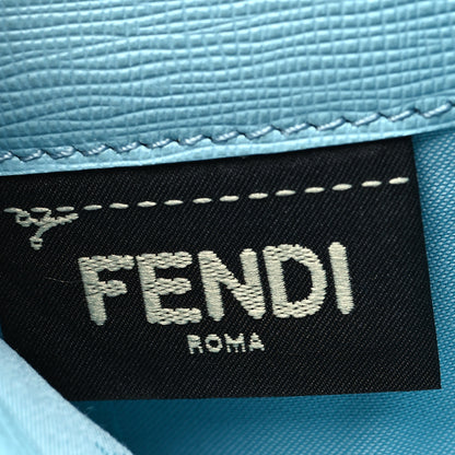 Fendi Vitello Elite Flowerland Continental Wallet On Chain Blue 7 of 11