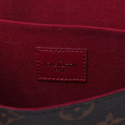 Louis Vuitton Monogram Pochette Felicie Chain Wallet Fuchsia 6 of 11