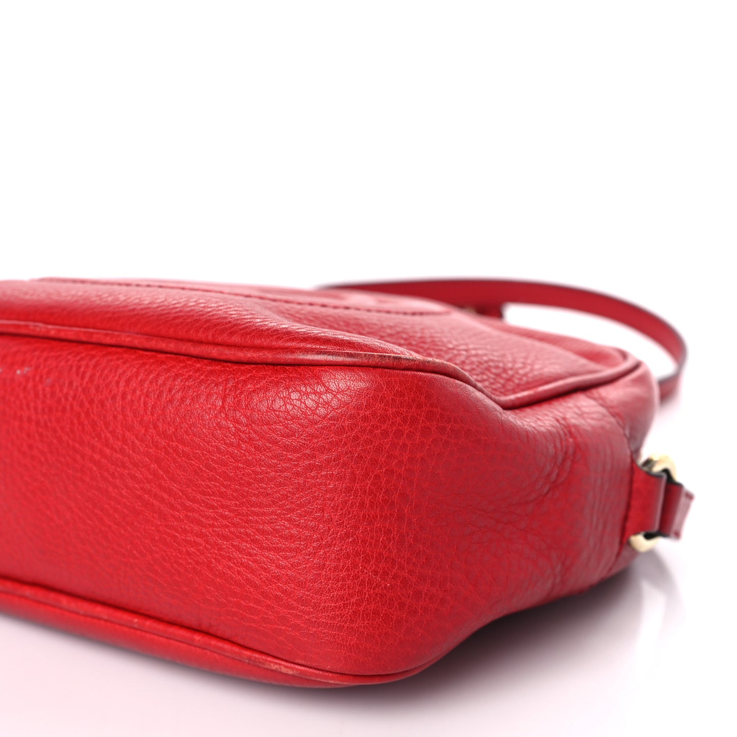 Pebbled Calfskin Small Soho Disco Bag Tabasco Red