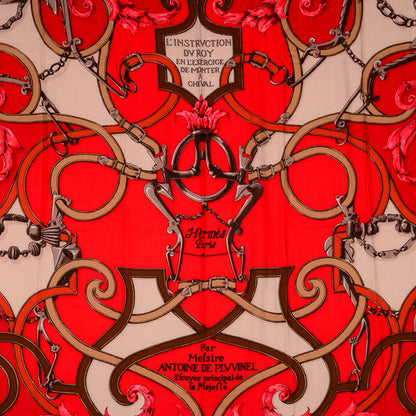 Hermes Cashmere Silk L'Instruction Du Roy Shawl 140 1 of 5