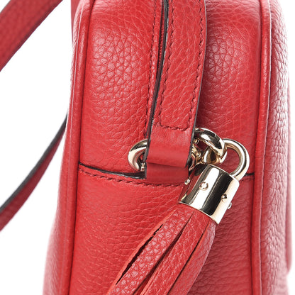Gucci Pebbled Calfskin Small Soho Disco Bag Tabasco Red 12 of 13
