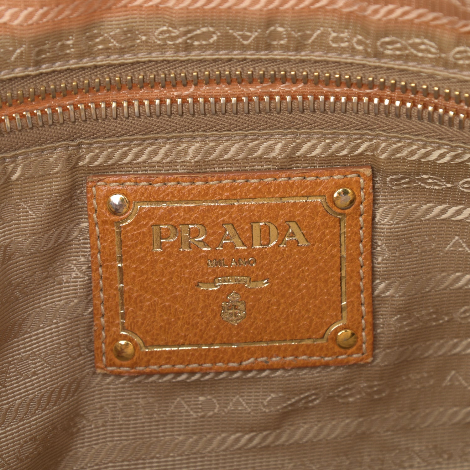 Prada Tessuto Nylon Soft Calf Tote Yellow 6 of 16