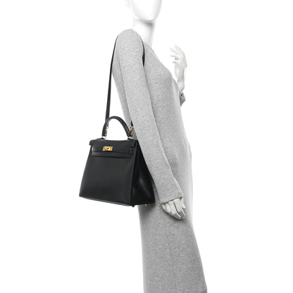 Hermes Box Kelly Sellier 32 Black 2 of 9