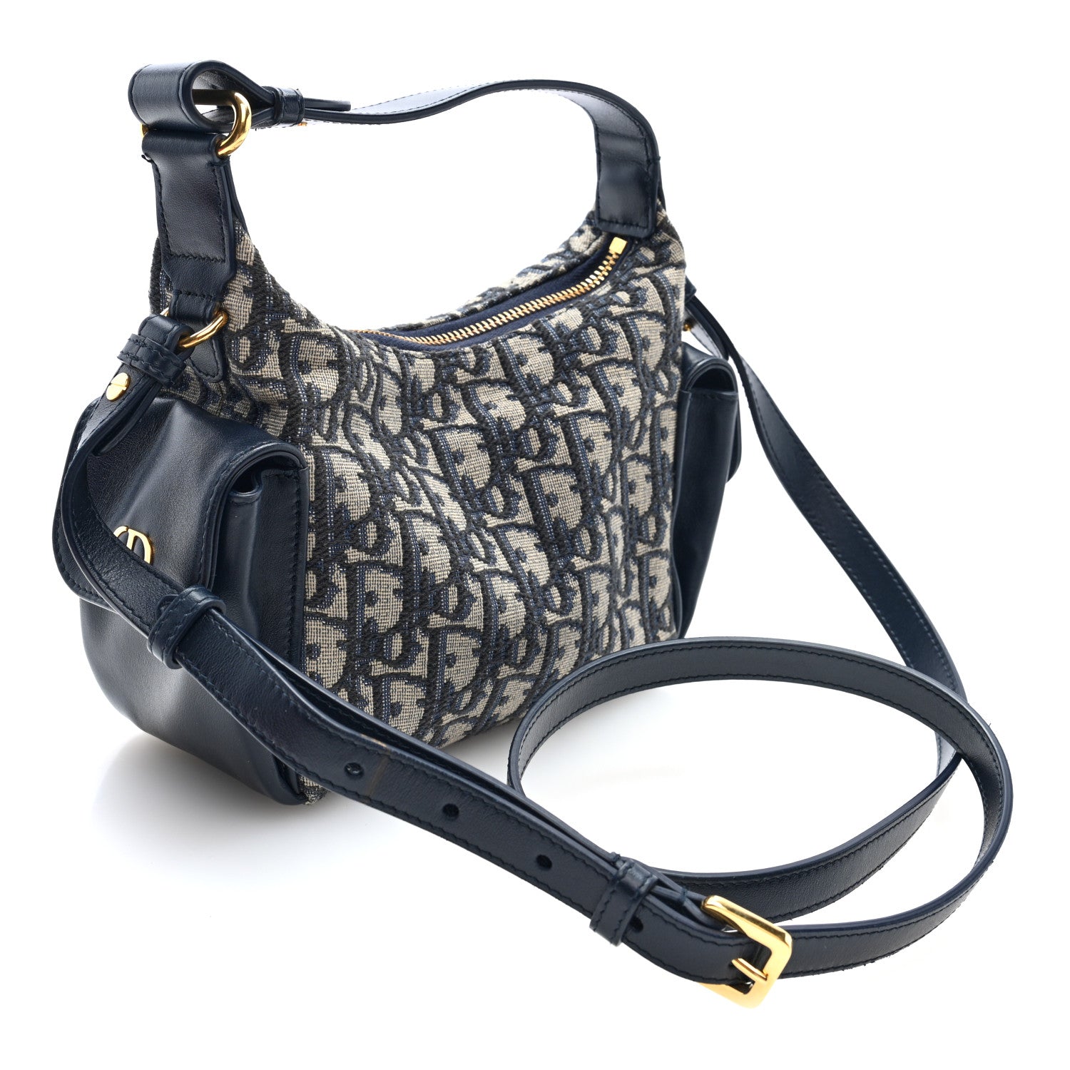 Christian Dior Oblique Jacquard Smooth Calfskin Mini D-Dream Blue 3 of 10