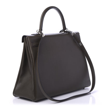 Hermes Togo Kelly Retourne 35 Vert Bronze 3 of 11