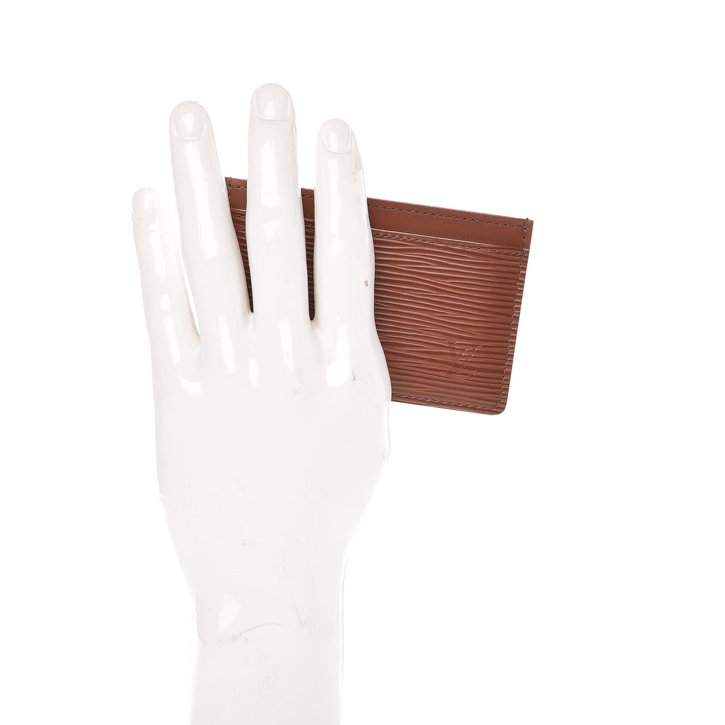 Epi Card Holder Cannelle
