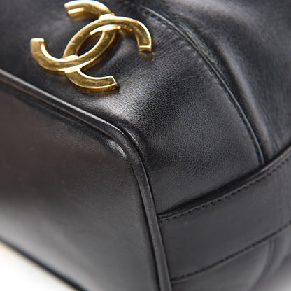 Chanel Lambskin CC Drawstring Shoulder Bag Black 11 of 17