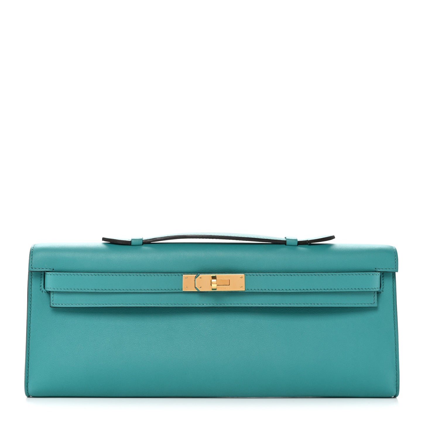Swift Kelly Cut Clutch Pochette Vert Verone