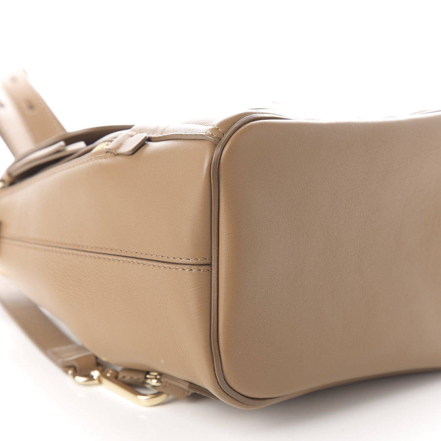 Calfskin Quilted Small Faye Backpack Nut