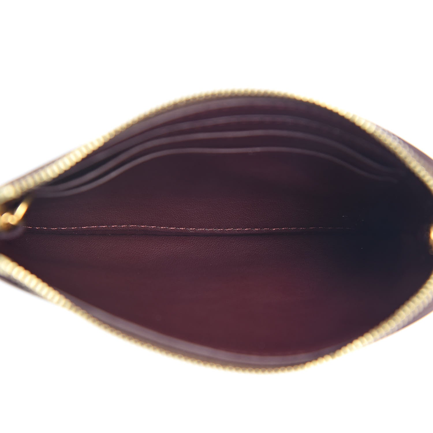 Celine Lambskin Bi-Color Solo Coin Card Case Wine Abyss Blue 5 of 8