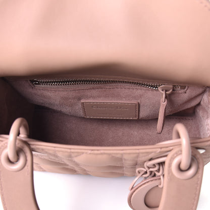 Christian Dior Ultra Matte Calfskin Cannage Mini Lady Dior Light Beige 6 of 11