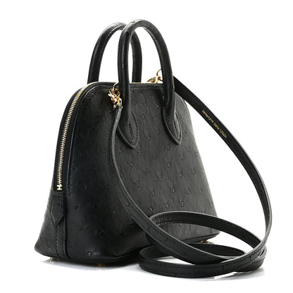 Hermes Ostrich Bolide Mini 1923 Black 2 of 10