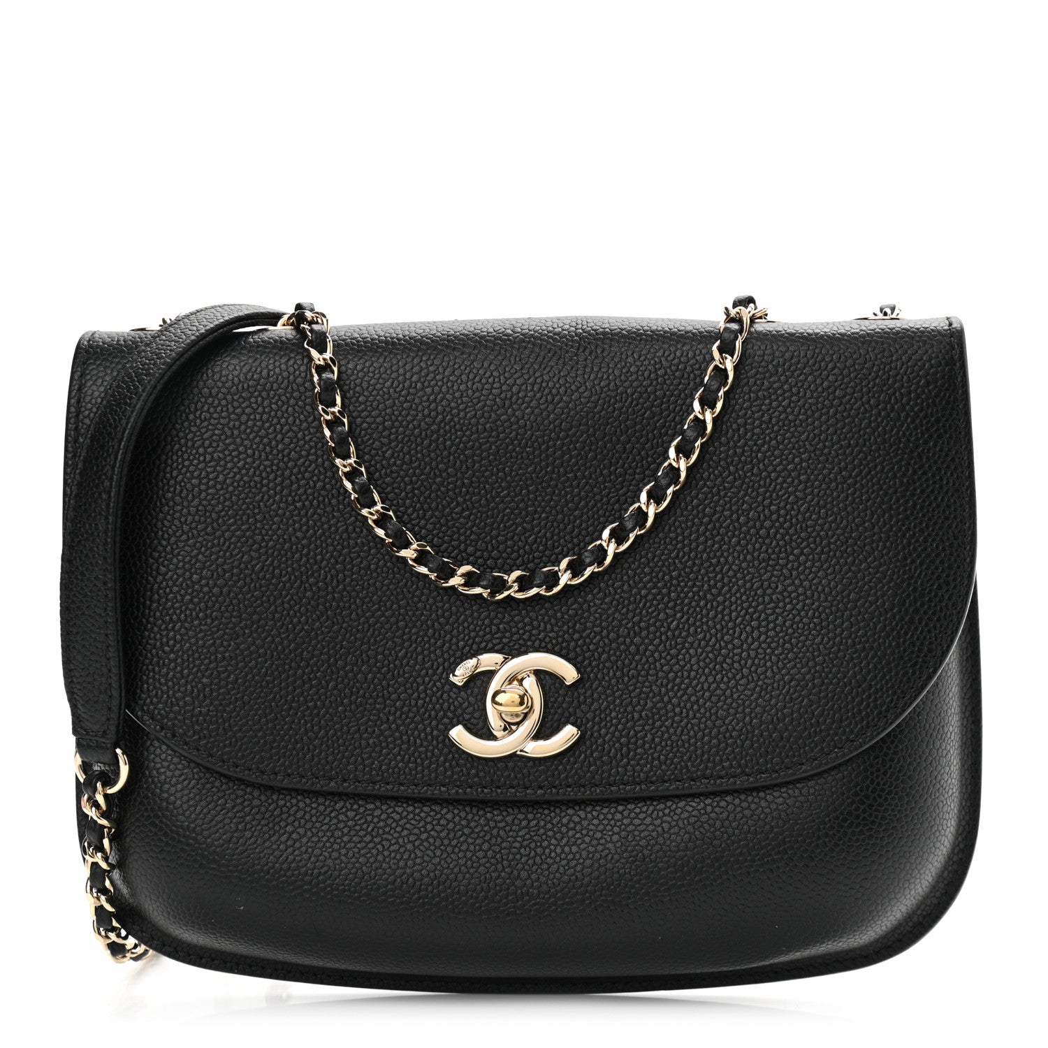 Chanel Caviar Mini Chain Flap Bag Black 1 of 10