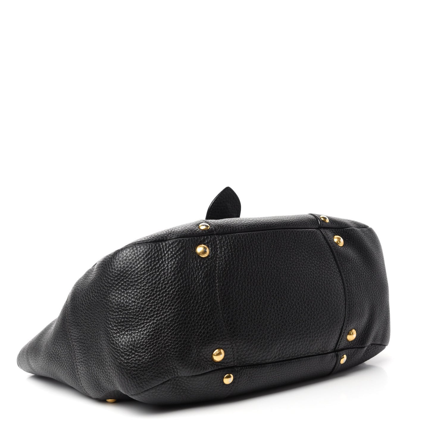 Vitello Daino Buckle Tote Black