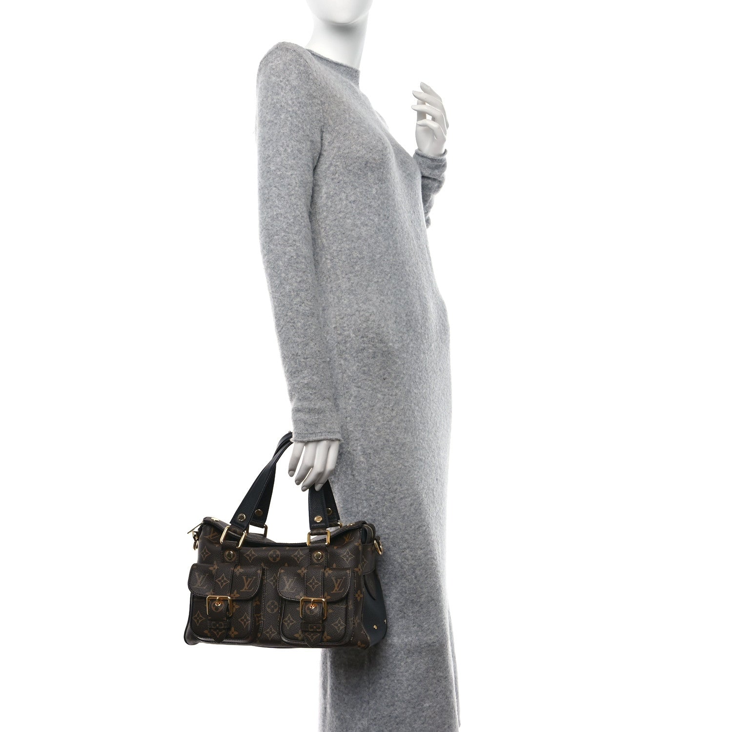 Louis Vuitton Monogram Manhattan NM Black 3 of 9