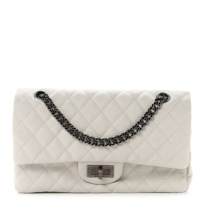 Chanel Caviar Quilted 2.55 Reissue 225 Bijoux Chain Flap White 1 of 9