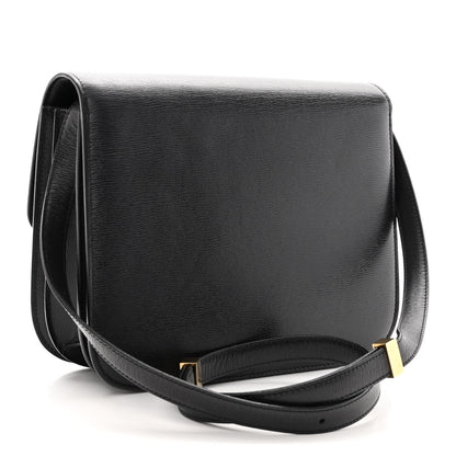 Celine Liege Calfskin Medium Classic Box Flap Bag Black 3 of 11