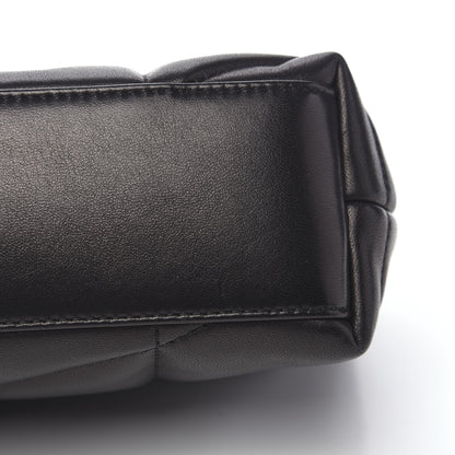 Saint Laurent Lambskin Quilted Toy Loulou Puffer Monogram Chain Satchel Black 7 of 11