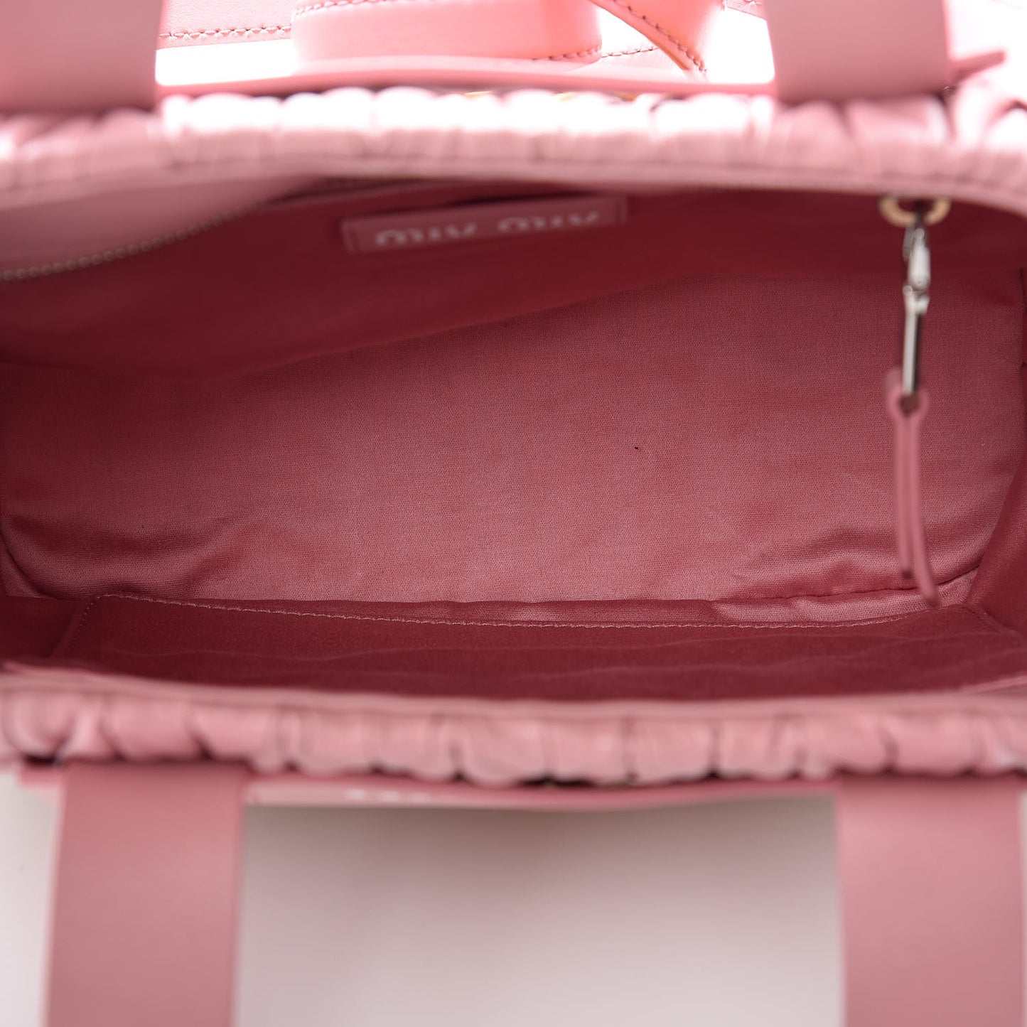 Nappa Matelasse Wicker Basket Bag Rosa Miele