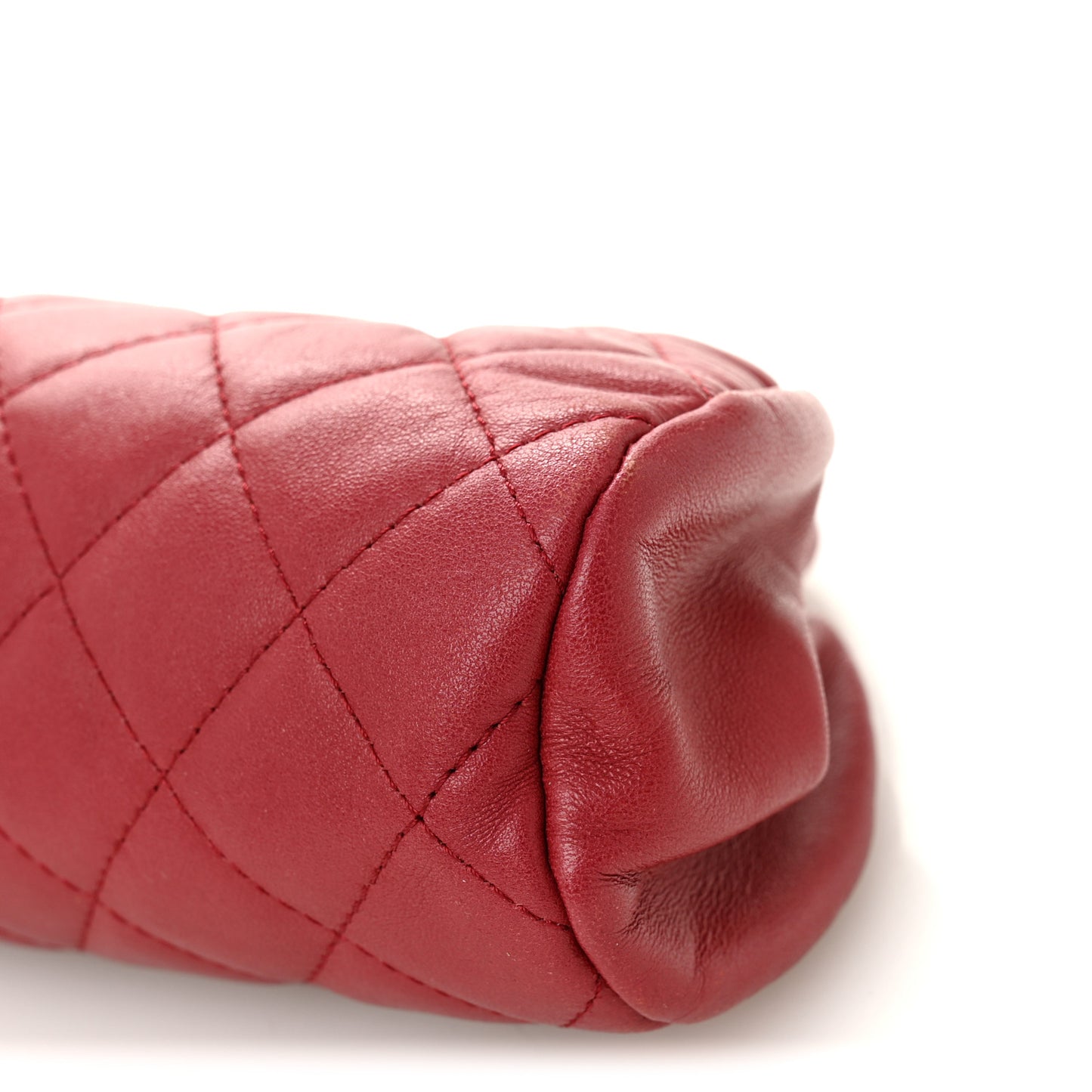 Lambskin Quilted Timeless Clutch Red