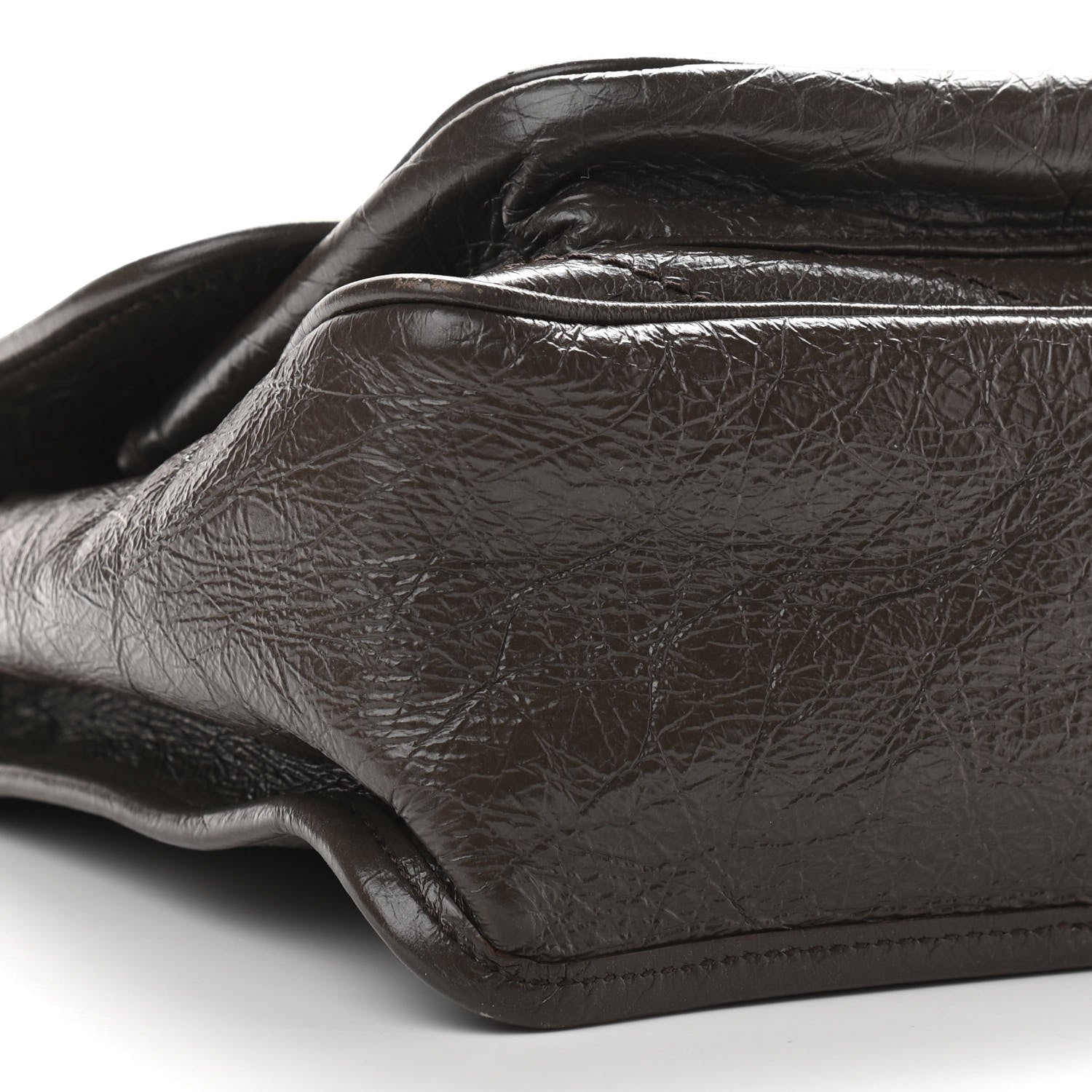 Saint Laurent Crinkled Calfskin Matelasse Monogram Medium Niki Chain Satchel Faggio 13 of 14