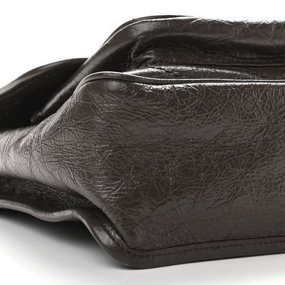 Saint Laurent Crinkled Calfskin Matelasse Monogram Medium Niki Chain Satchel Faggio 13 of 14