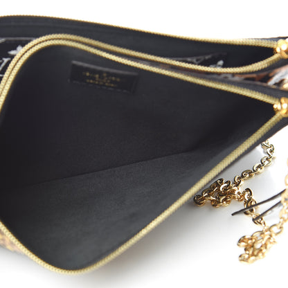 Louis Vuitton Monogram Giant Jungle Pochette Double Zip Black 6 of 10