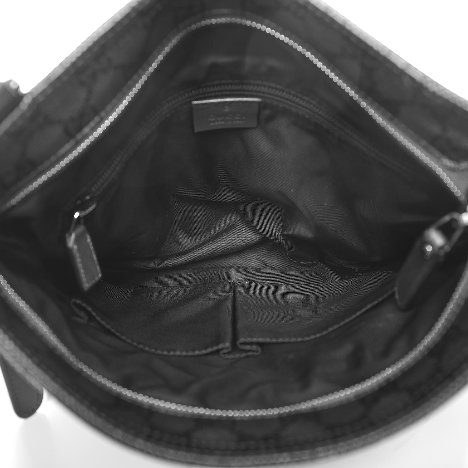Gucci Imprime Monogram Small Flat Messenger Bag Platinum Grey 5 of 8