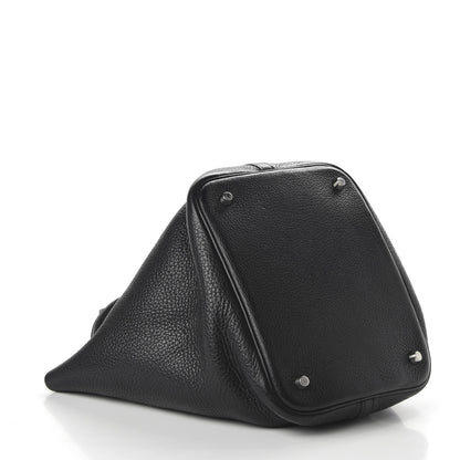 Hermes Taurillon Clemence Picotin Lock 22 MM Black 4 of 9